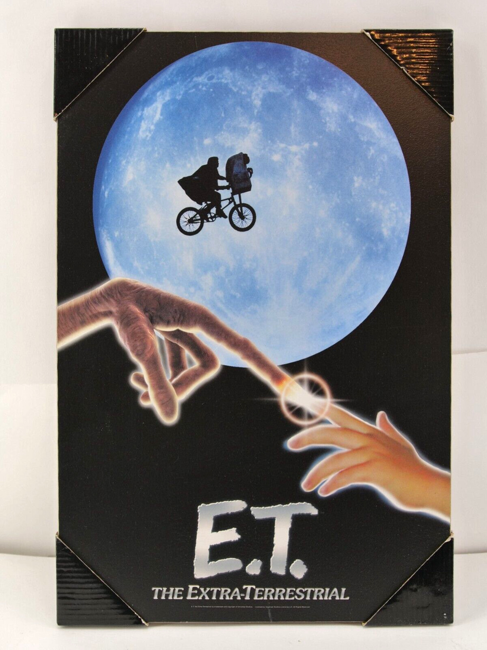 ET MOVIE WOOD MOVIE POSTER 19" X 13" - Open Box